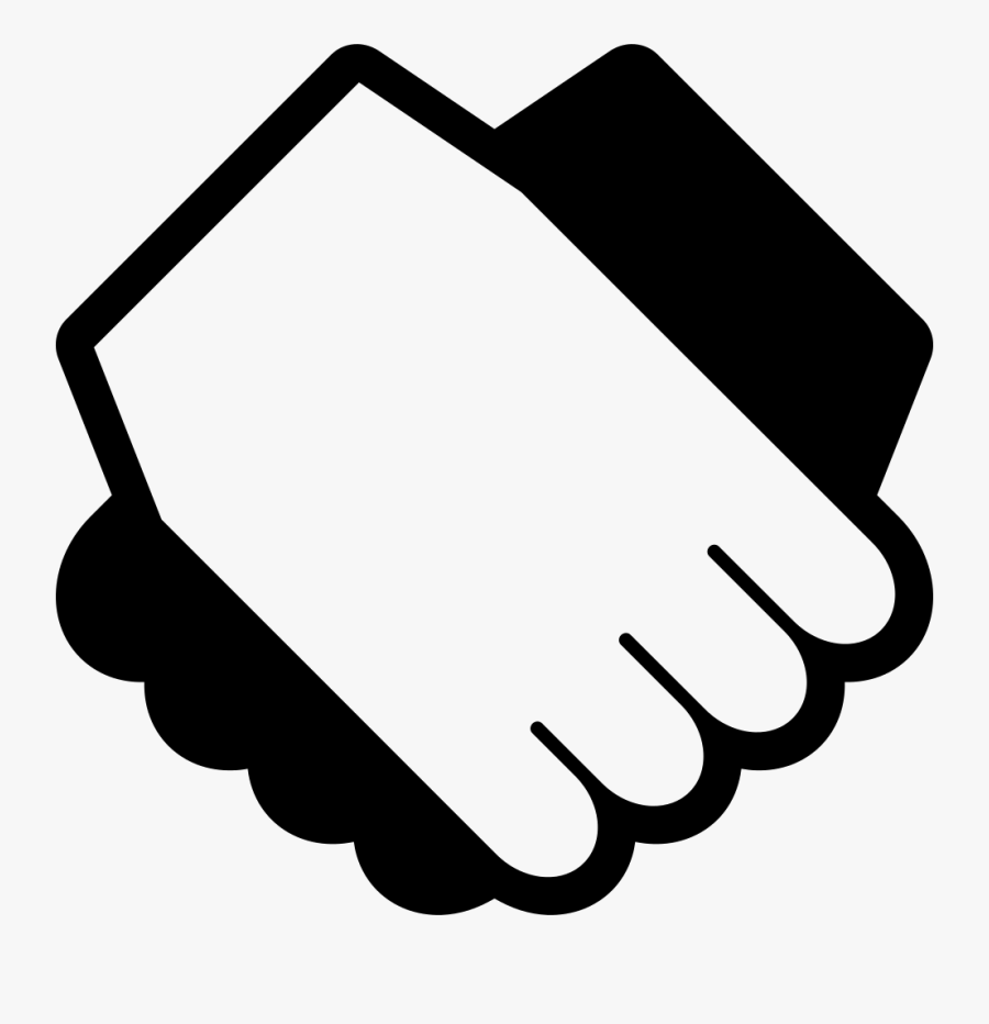 Transparent Friendly People Shaking Hands Clipart - Amicable, Transparent Clipart