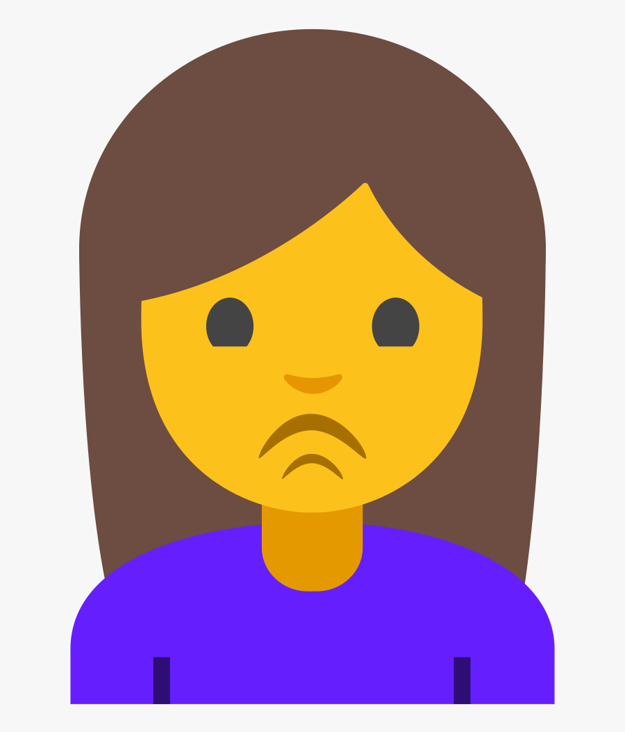 File - Emoji U1f64e - Svg - Emoji Levantando La Mano, Transparent Clipart