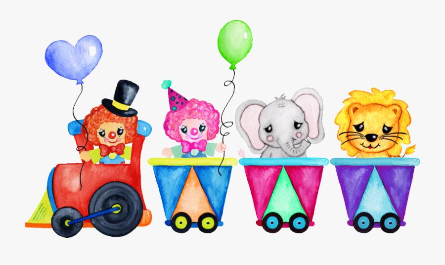 Pintado A Mano De Payaso, Png Transparente En Un Pequeño - Circus, Transparent Clipart