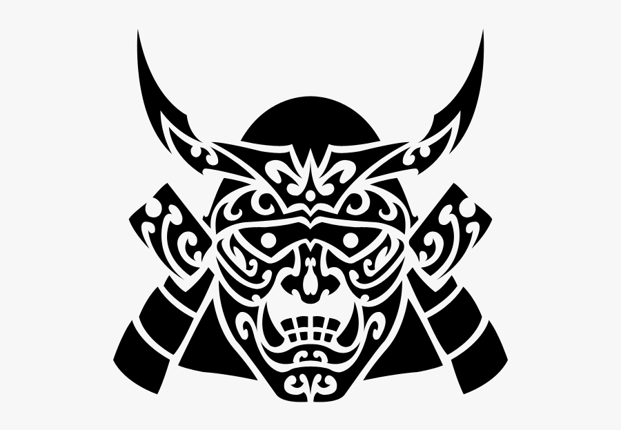Clip Art Samurai Mask Clipart - Mascara Samurai Png, Transparent Clipart