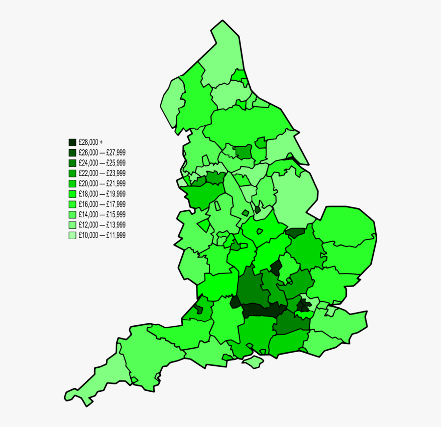 Geography Of England Wikiwand - England Gdp Per Capita Map, Transparent Clipart