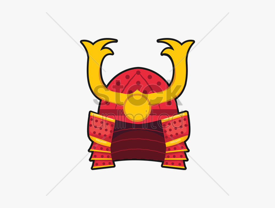 Samurai Helmet Cartoon Clipart , Png Download - Samurai Helmet Cartoon, Transparent Clipart