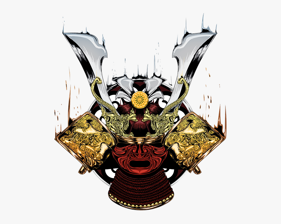 Samurai Helmet - Illustration - Illustration, Transparent Clipart
