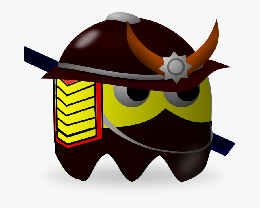 Helmet,headgear,horn - Pacman Samurai, Transparent Clipart