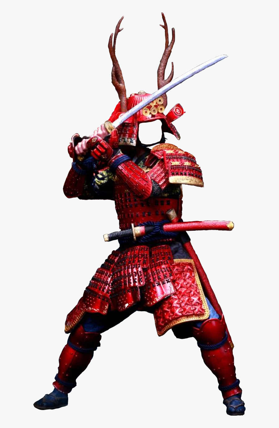 #samurai #armour #sword #katana #bushido #warrior #matialarts - Action Figure, Transparent Clipart