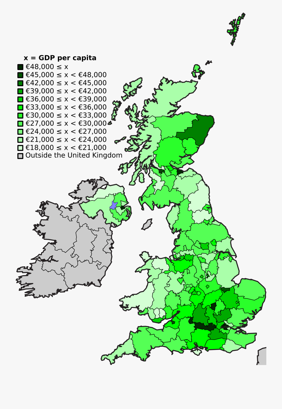 Gdp Per Capita Uk Regions, Transparent Clipart