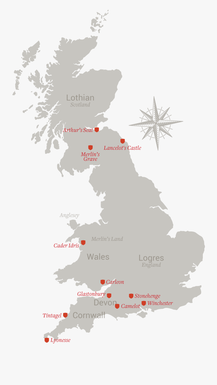Transparent King Arthur Png - Holy Island Of Lindisfarne Map, Transparent Clipart