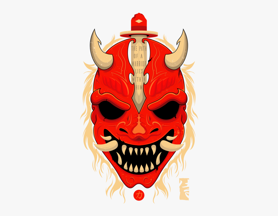 Samurai Mask, Transparent Clipart