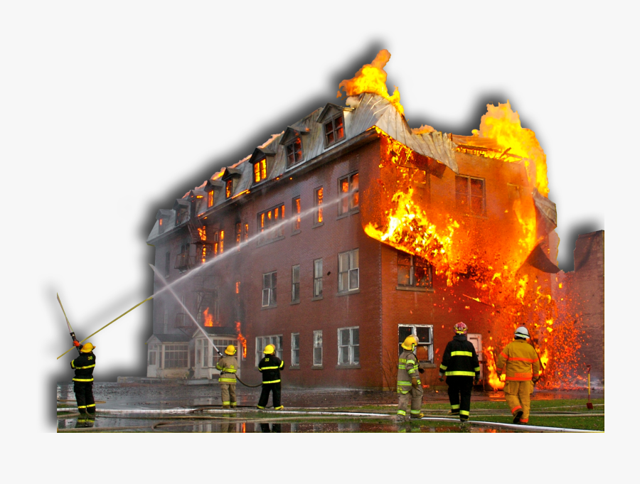 Building On Fire Png - Fire Building Png, Transparent Clipart
