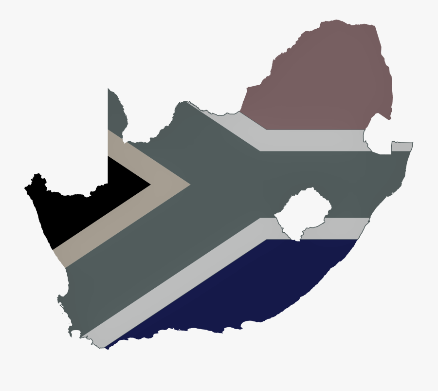 Transparent Burning House Png - South Africa Flag Map, Transparent Clipart