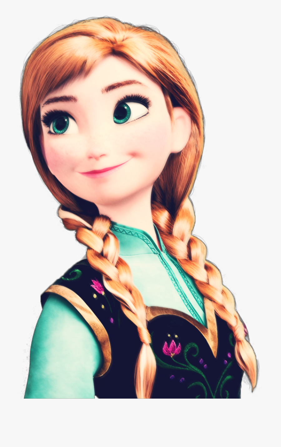 #anna #frozen #redhair #disney #elsa - Anna Frozen Png Hd, Transparent Clipart