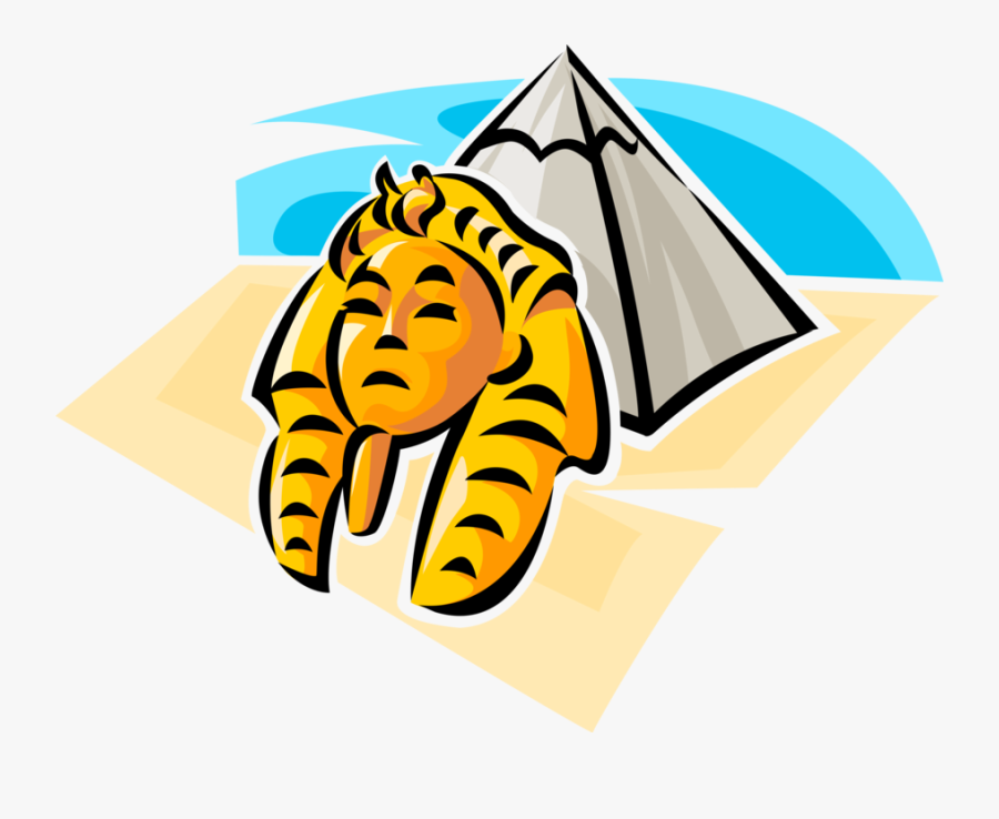 Vector Illustration Of Ancient Egyptian Pyramid Of - Clipart Geschichte Kostenlos, Transparent Clipart