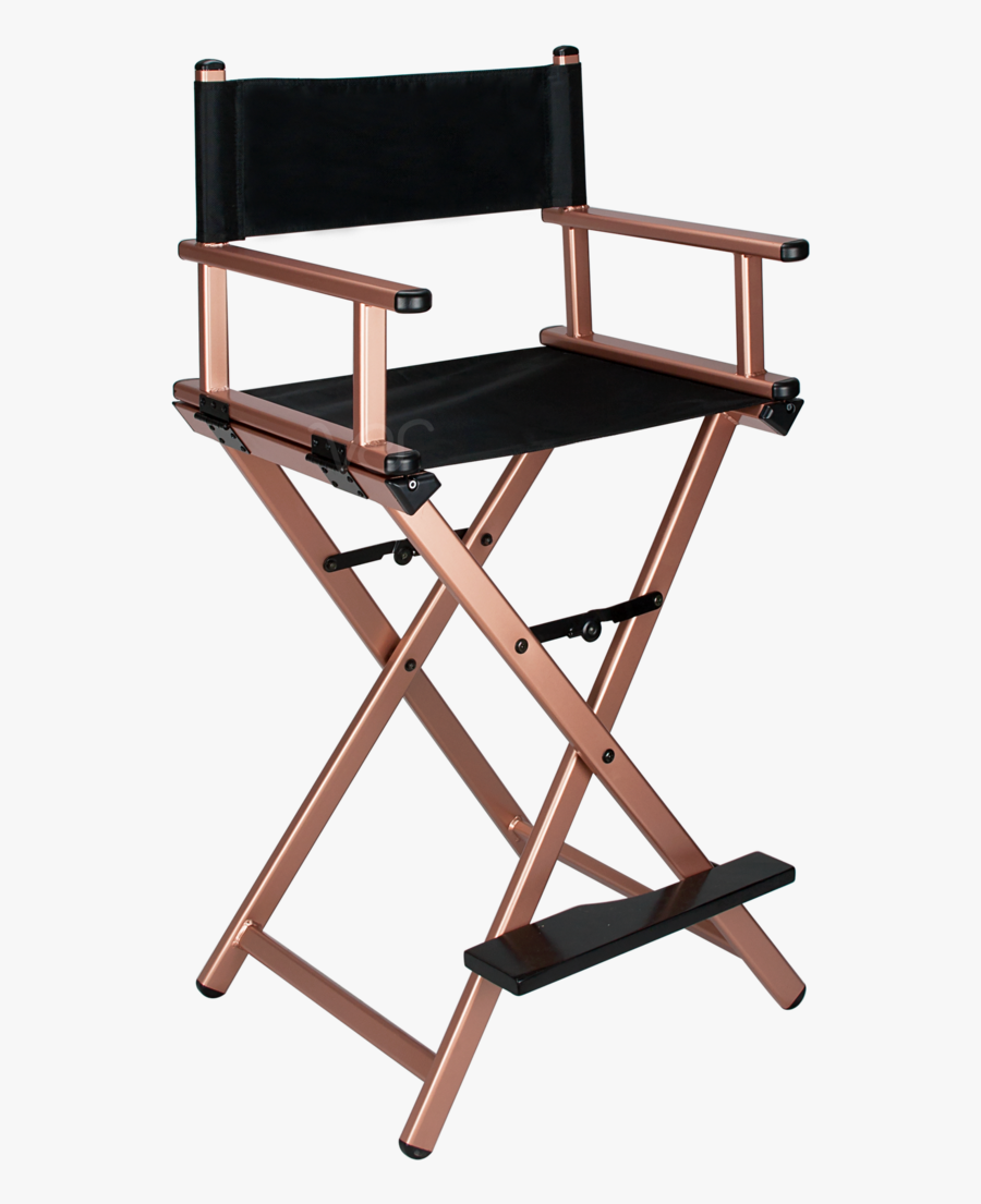 Taddea Director Chair By Ver Beauty-vch0102 - Rose Gold Makeup Chair, Transparent Clipart