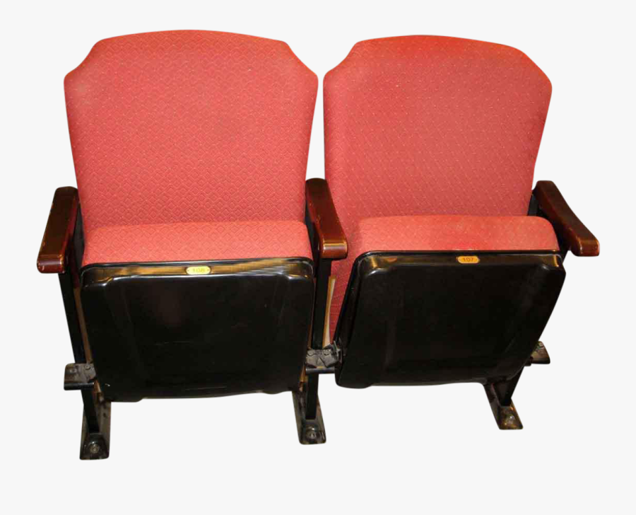 Clip Art Red Theater Seats - Club Chair, Transparent Clipart