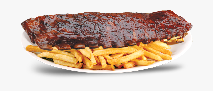 4 Ribs And Fries Transparent, Transparent Clipart