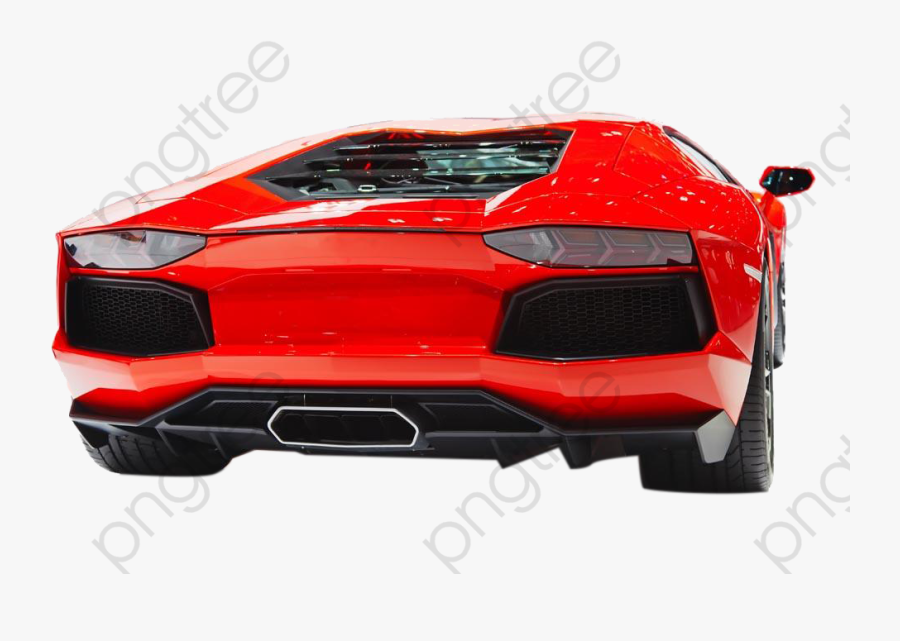 Red Sports Png Category - Back Of A Sports Car Clipart, Transparent Clipart