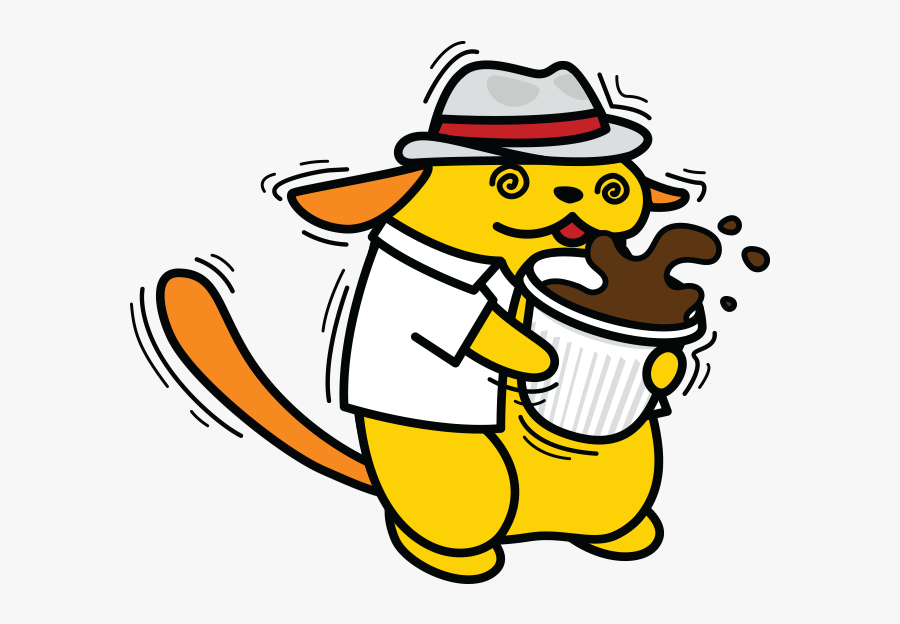 Wapuu Coffee, Transparent Clipart