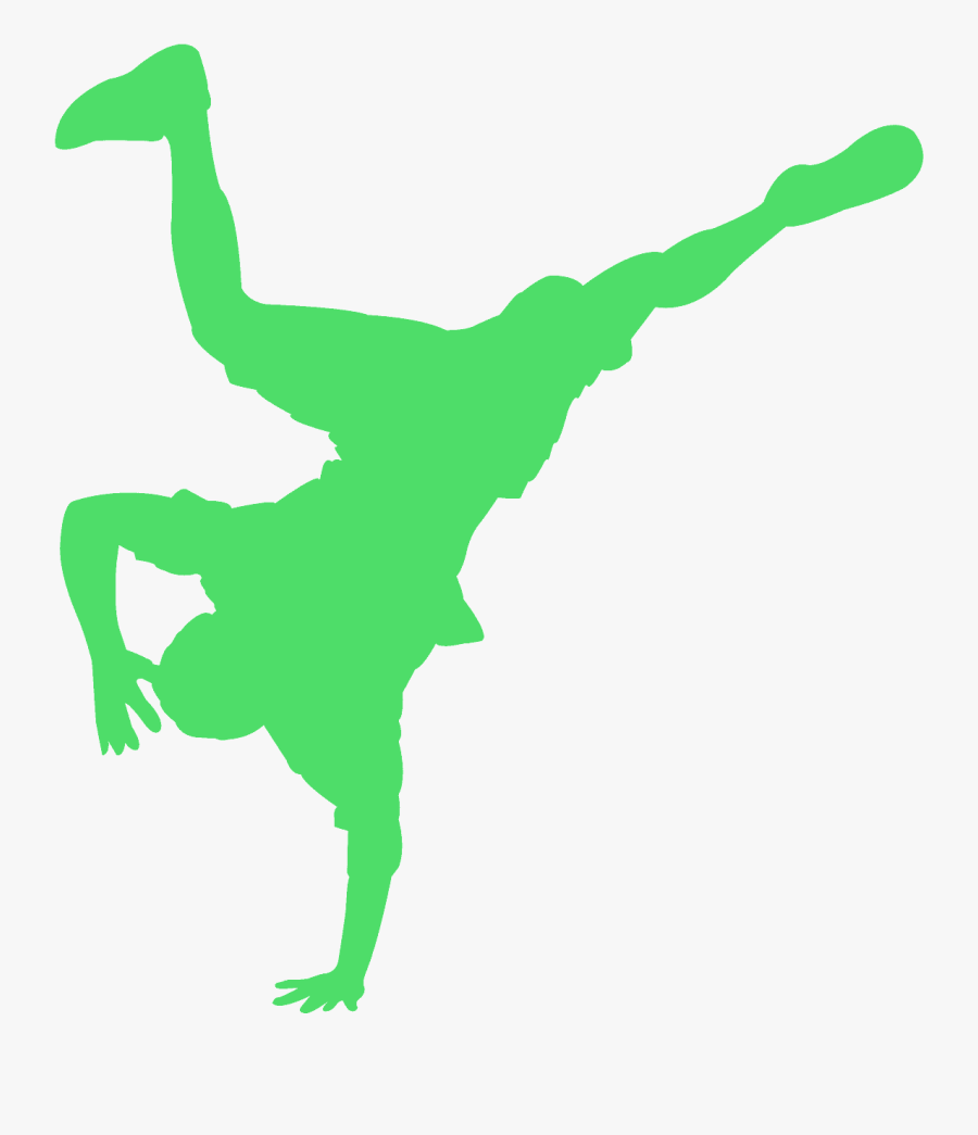 Breakdance Silhouette, Transparent Clipart
