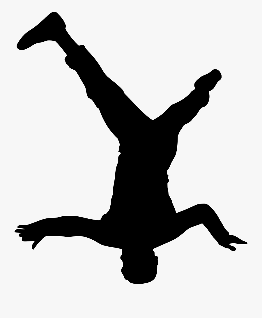 Free Download Silhouette- - Transparent Breakdance Silhouette, Transparent Clipart