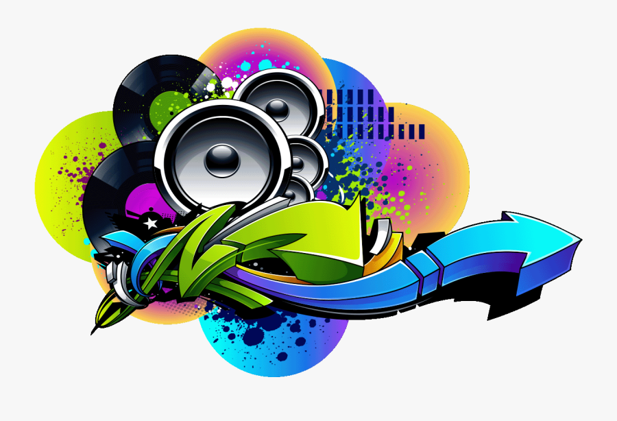 Graffiti Arrow Design, Transparent Clipart