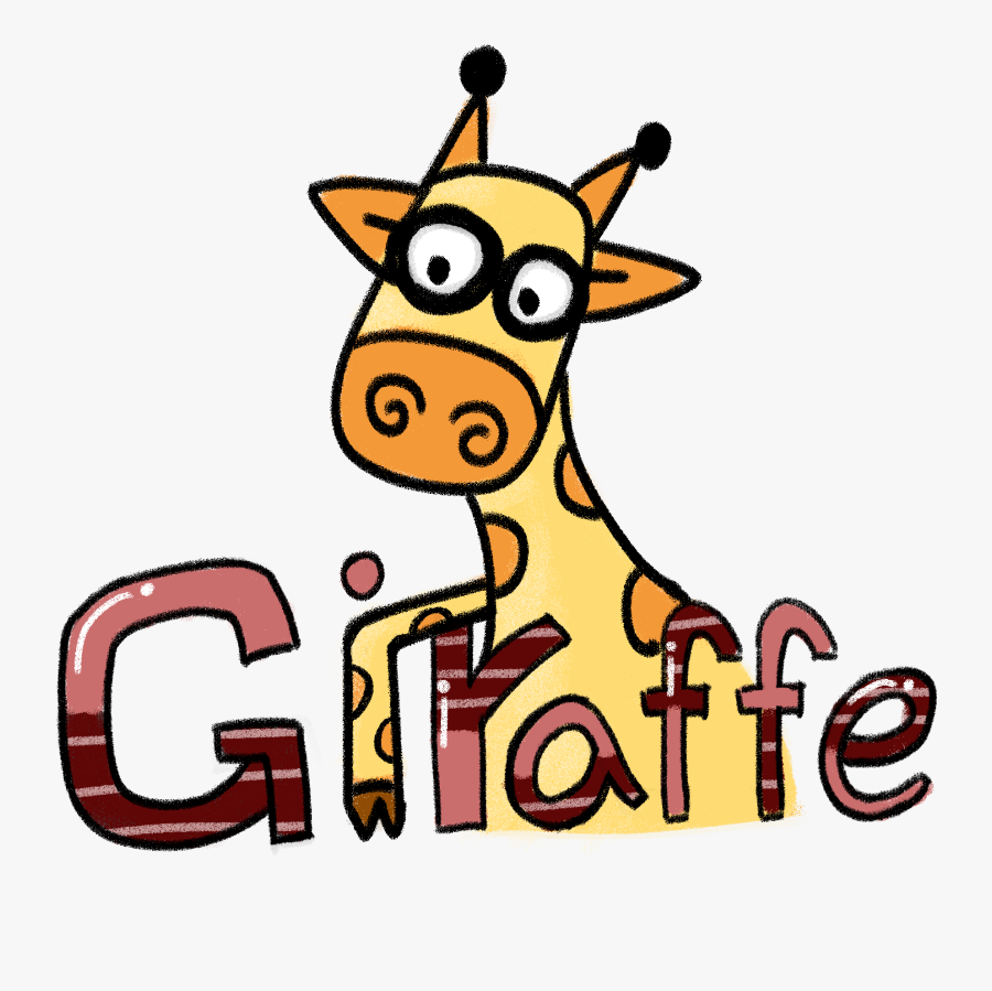 Transparent Giraffe Border Clipart - Giraffe, Transparent Clipart