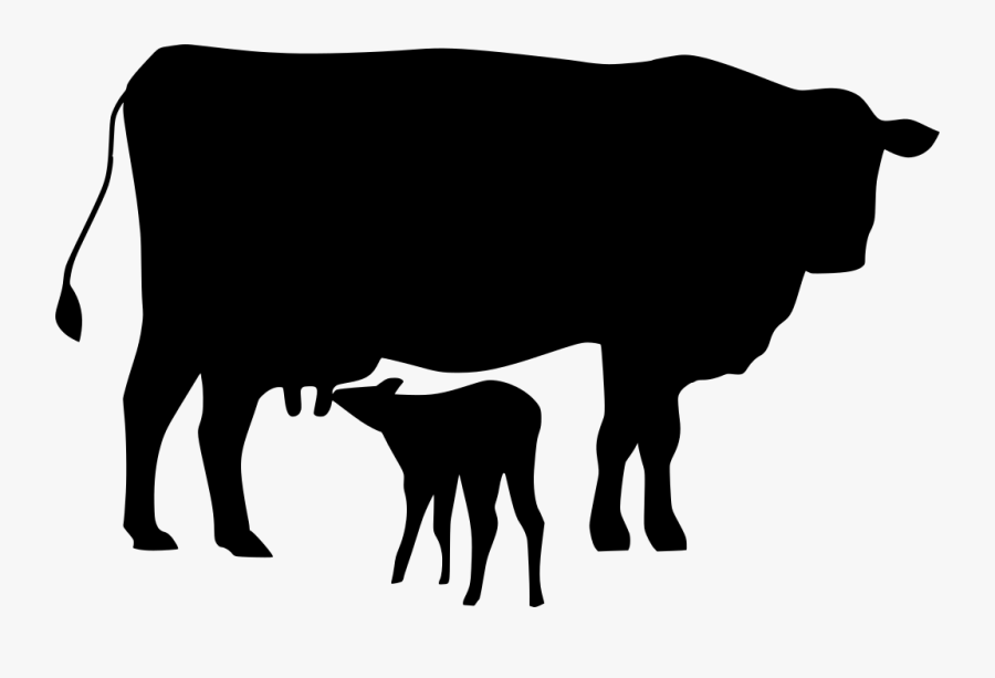 Cow And Calf Icon, Transparent Clipart