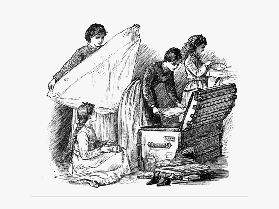 Little Women May Alcott Illustration, Transparent Clipart