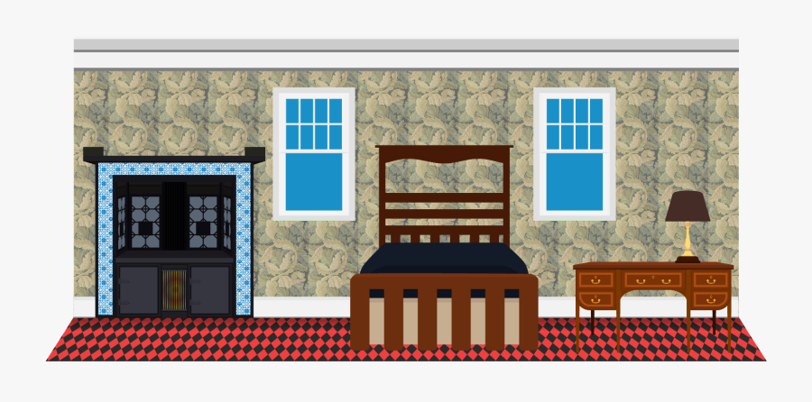 Clip Art British Through The Ages - Bedroom, Transparent Clipart