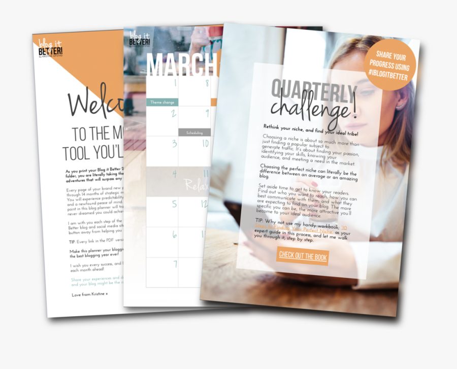 Clip Art Blog Media Kit - Brochure, Transparent Clipart