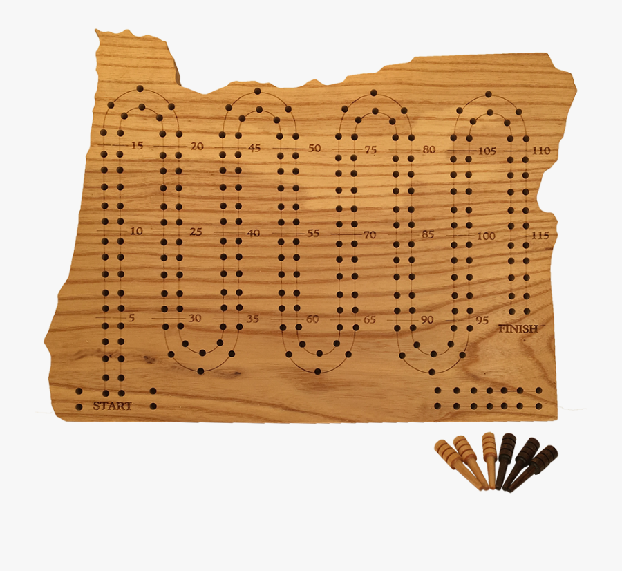 Cribbage Board2 - Hardwood, Transparent Clipart