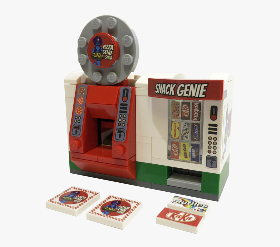 Brick Loot Exclusive Build Pizza Genie Vending Machine - Playset, Transparent Clipart