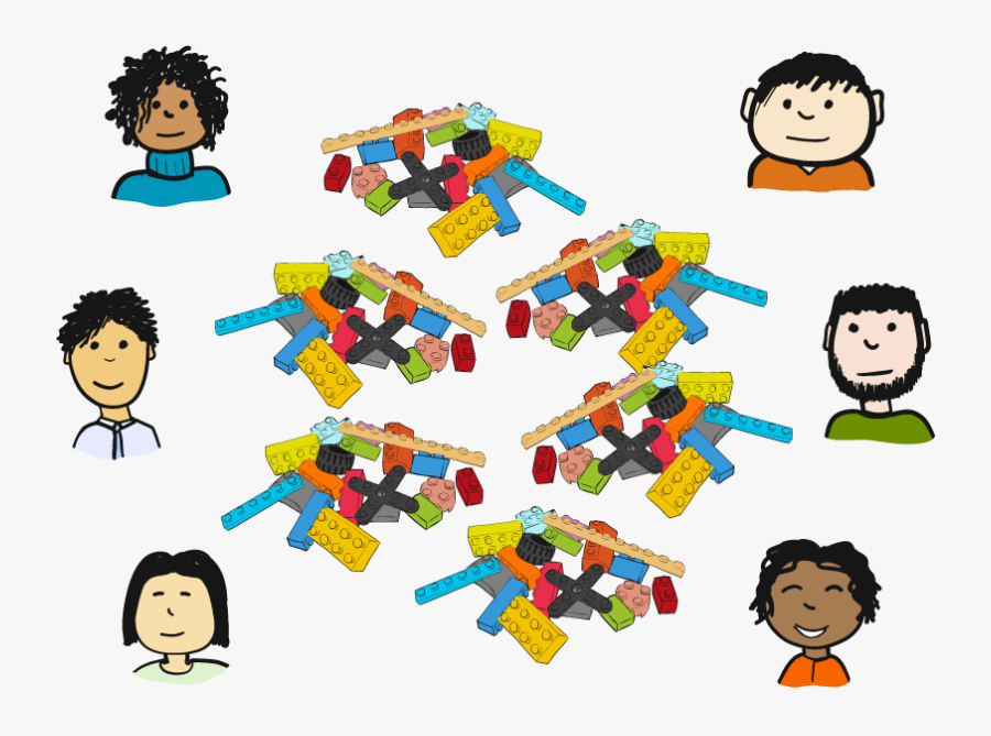 Lego Group Set - Cartoon, Transparent Clipart