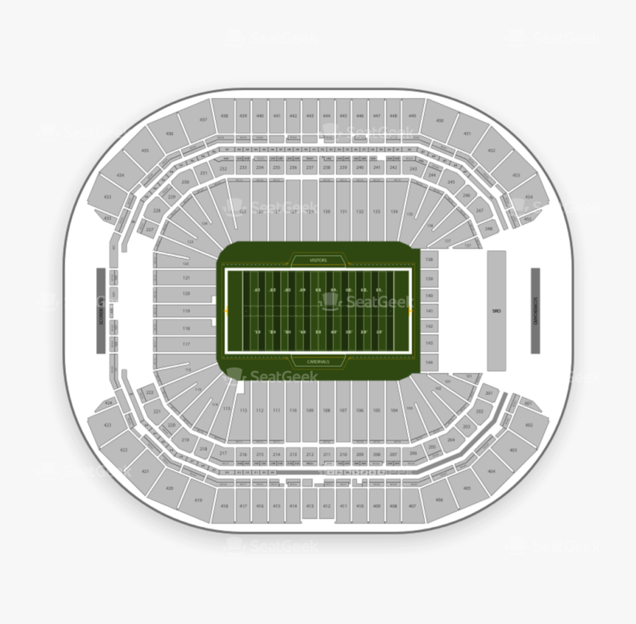 Crowd Clipart Stadium Seating - Layout Chart State Farm Stadium Seating, Transparent Clipart
