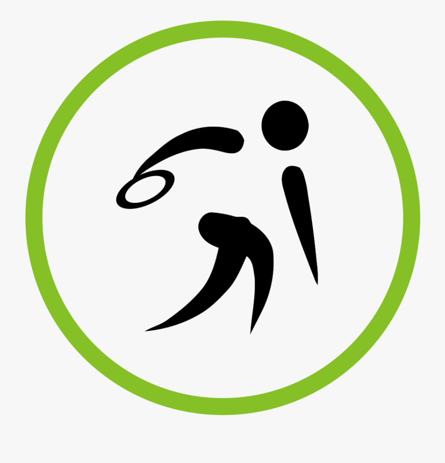 Olympic Discus Throw Logo, Transparent Clipart