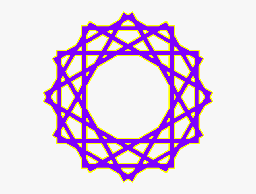 Purple Islamic Art Svg Clip Arts - Arabic Geometric Pattern Png, Transparent Clipart