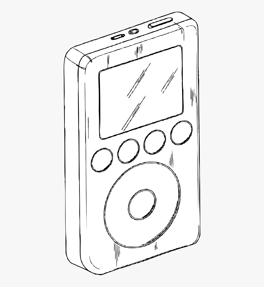 3rd Generation Ipod - Black And White Ipod, Transparent Clipart