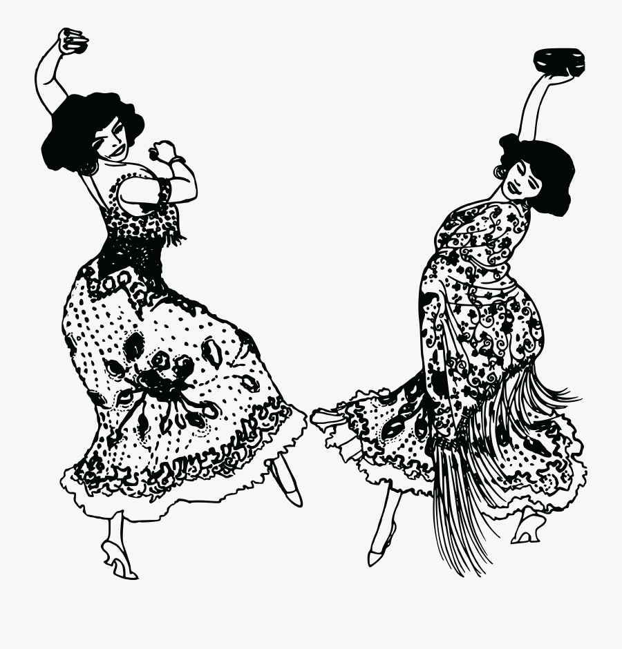 Spanish Dancers Big Image - Spanish Dancers Free Clipart, Transparent Clipart