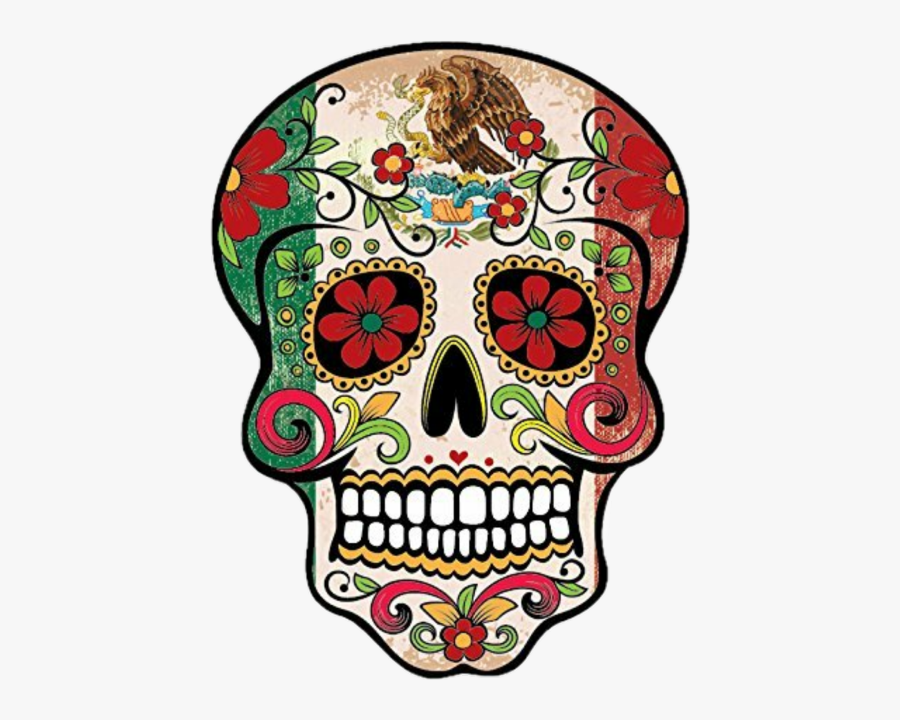 Freetoedit Sugarskull Diademuertos Skull Mexican - Colorful Sugar Skull Drawing, Transparent Clipart