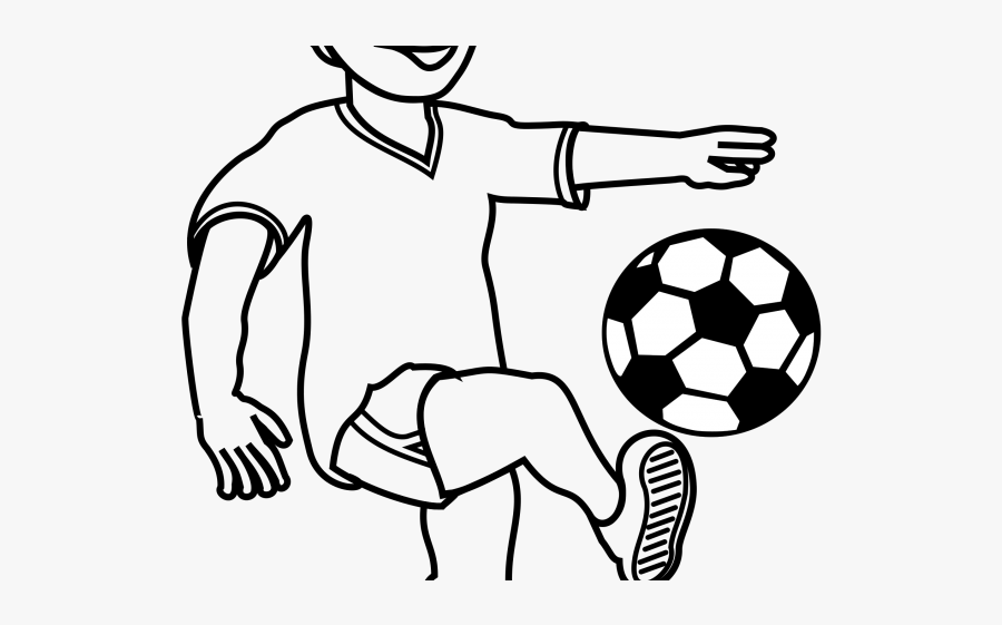 Play Soccer Clipart Black And White, Transparent Clipart
