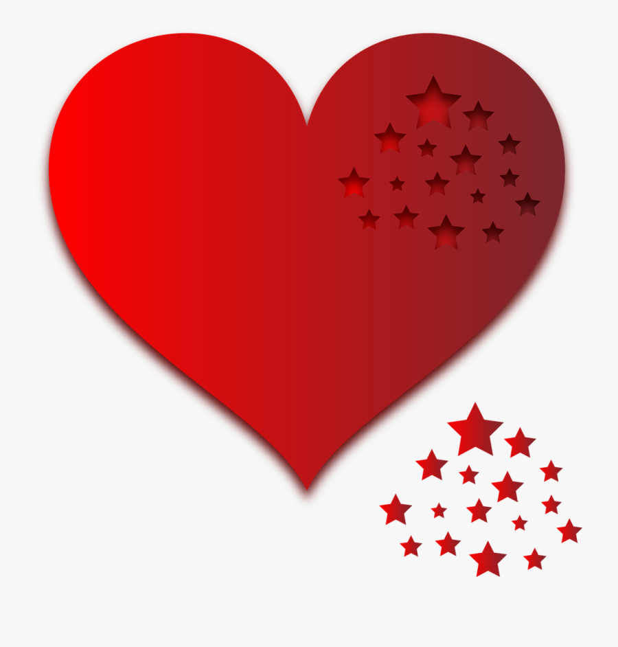 Heart Gradient Sticker Free Picture - Love Sticker Png Download, Transparent Clipart