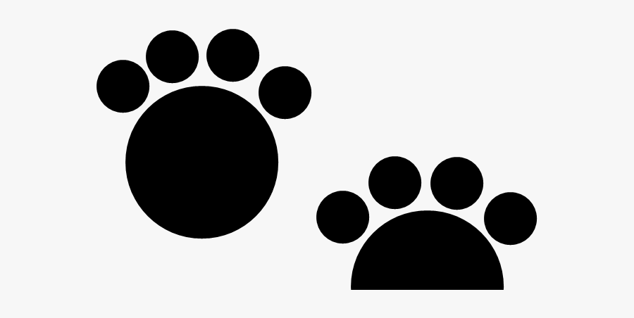 Circle Paw Print Clipart, Transparent Clipart