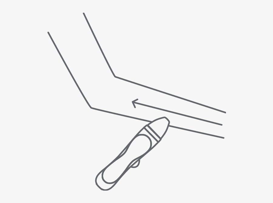 Use The White Disc On Arm Or Leg - Line Art, Transparent Clipart