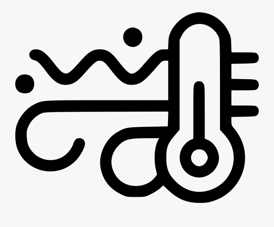 Temperature Wind Mountain Hill - Temperature Wind Icon, Transparent Clipart