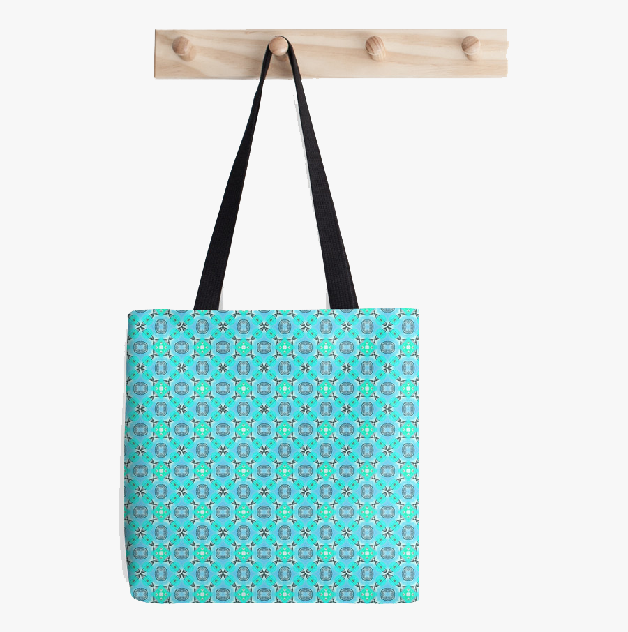 Elegant Blue Teal Abstract Modern Foliage Leaves Tote - Tote Bag, Transparent Clipart