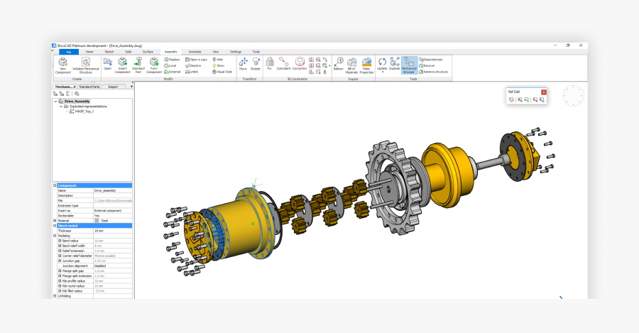 Mechanical Design In Bricscad - Bricscad, Transparent Clipart