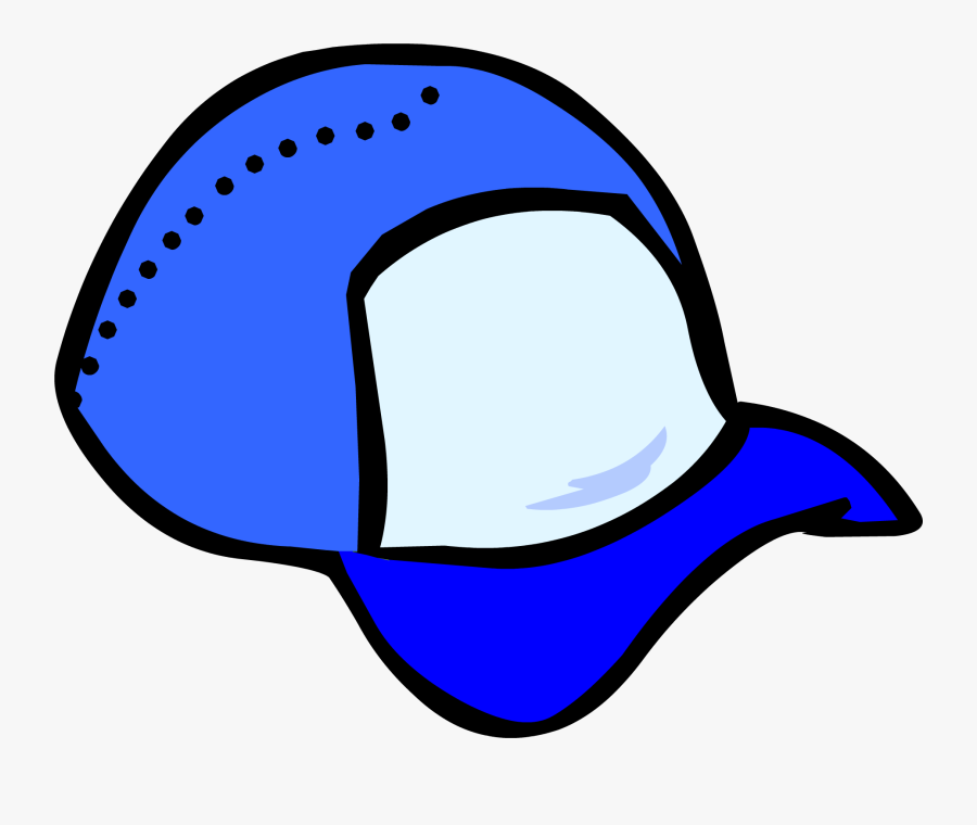 Cap Clip Blue Hat - Club Penguin Green Cap, Transparent Clipart