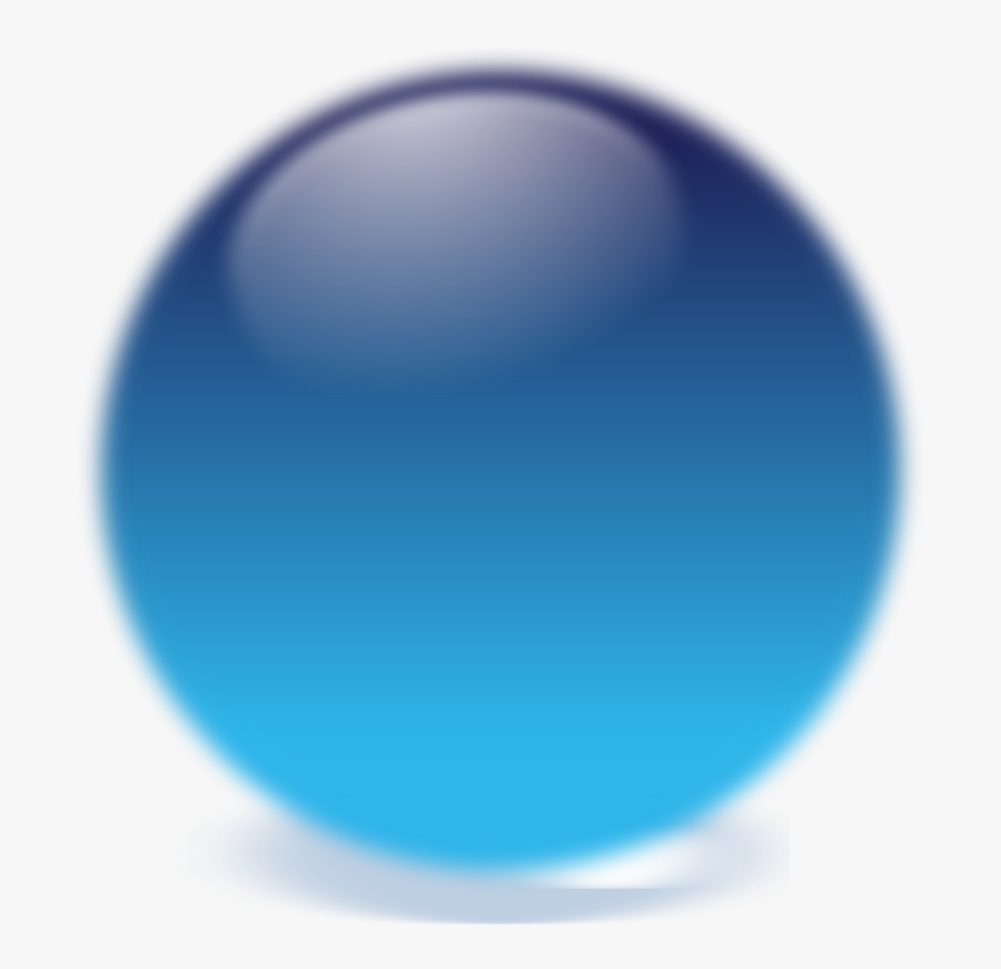 Blue Cristal Ball Svg Clip Arts - Circle, Transparent Clipart