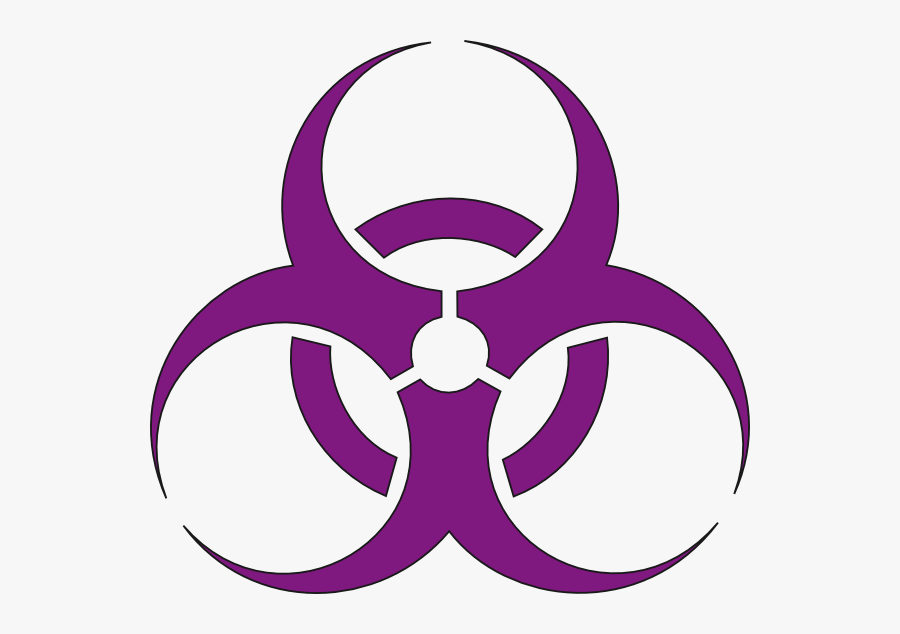 Biohazard Symbol, Transparent Clipart