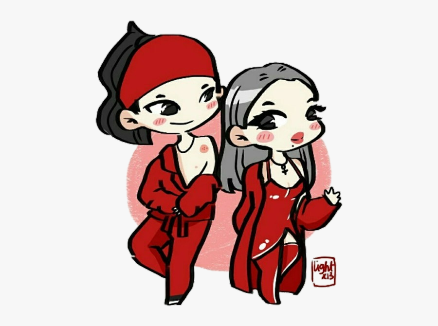 #skydragon #gdragon #cl #kwonjiyong #leechaerin #gdcl - Cartoon, Transparent Clipart