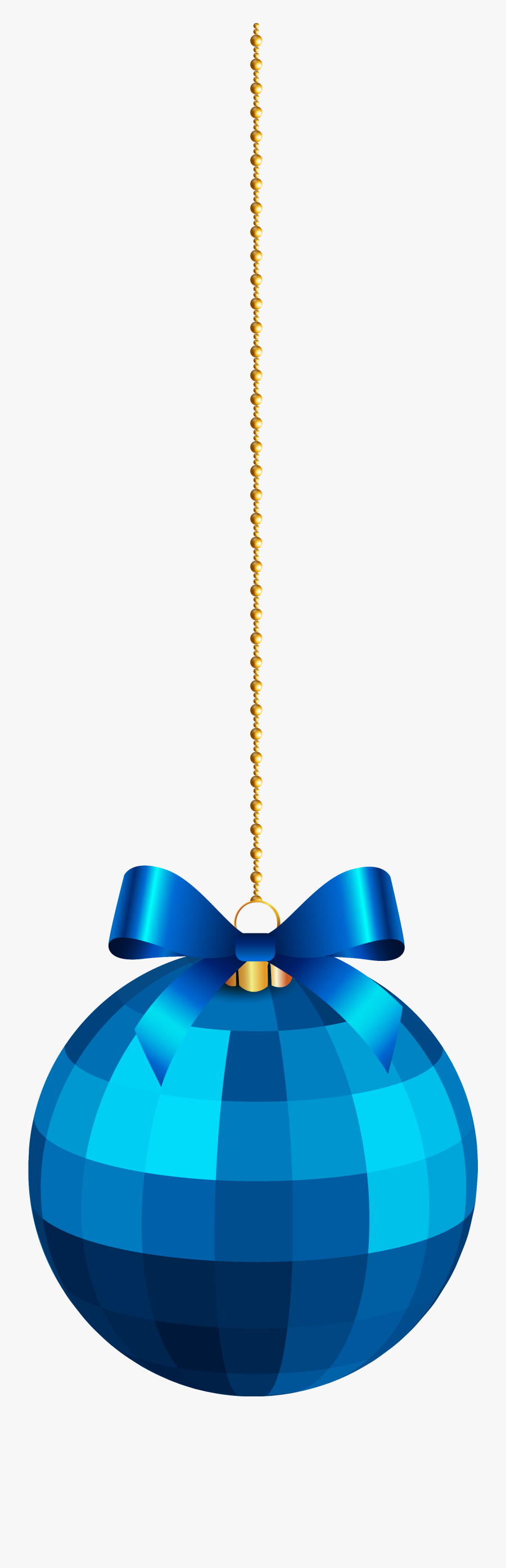 Blue Christmas Ball Hanging Clipart , Png Download - Portable Network Graphics, Transparent Clipart